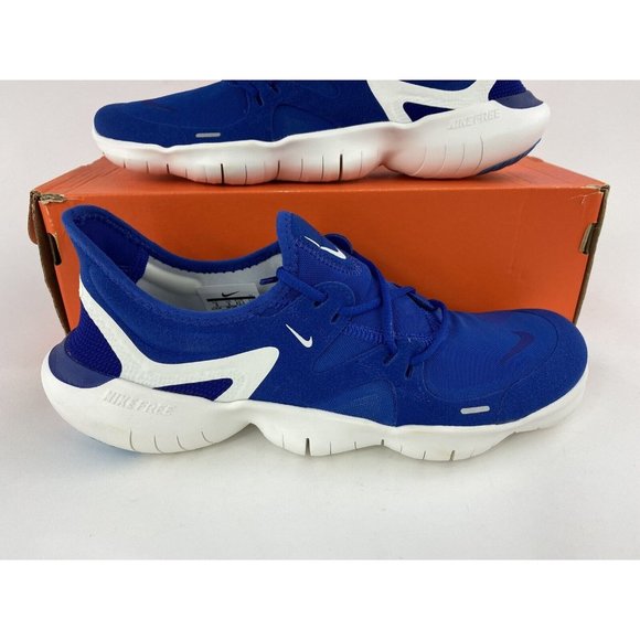 Nike Free RN 5.0 Obsidian Mist Men's Sneakers Shoes Blue White AQ1289 401 - Picture 4 of 11